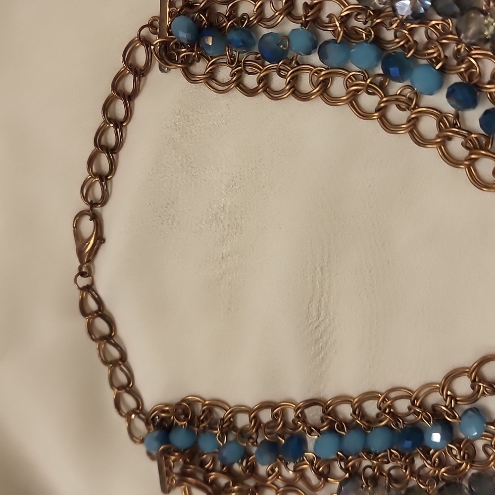 Gorgeous blue and gray necklace - Picture 3 of 3
